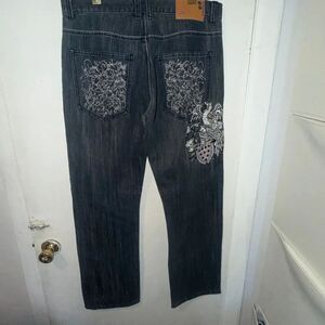 PILGRIM APPAREL MR COLLECTION Y2K Straight Relaxed Jeans-34x32 NWOT